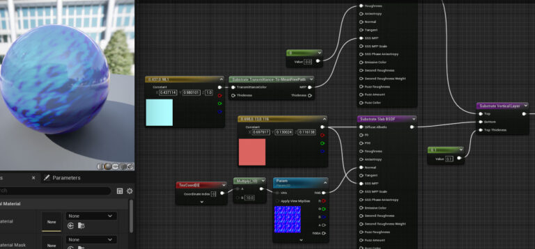 【UE5】Substrate Material の使い方 入門編 | メタタイムCG